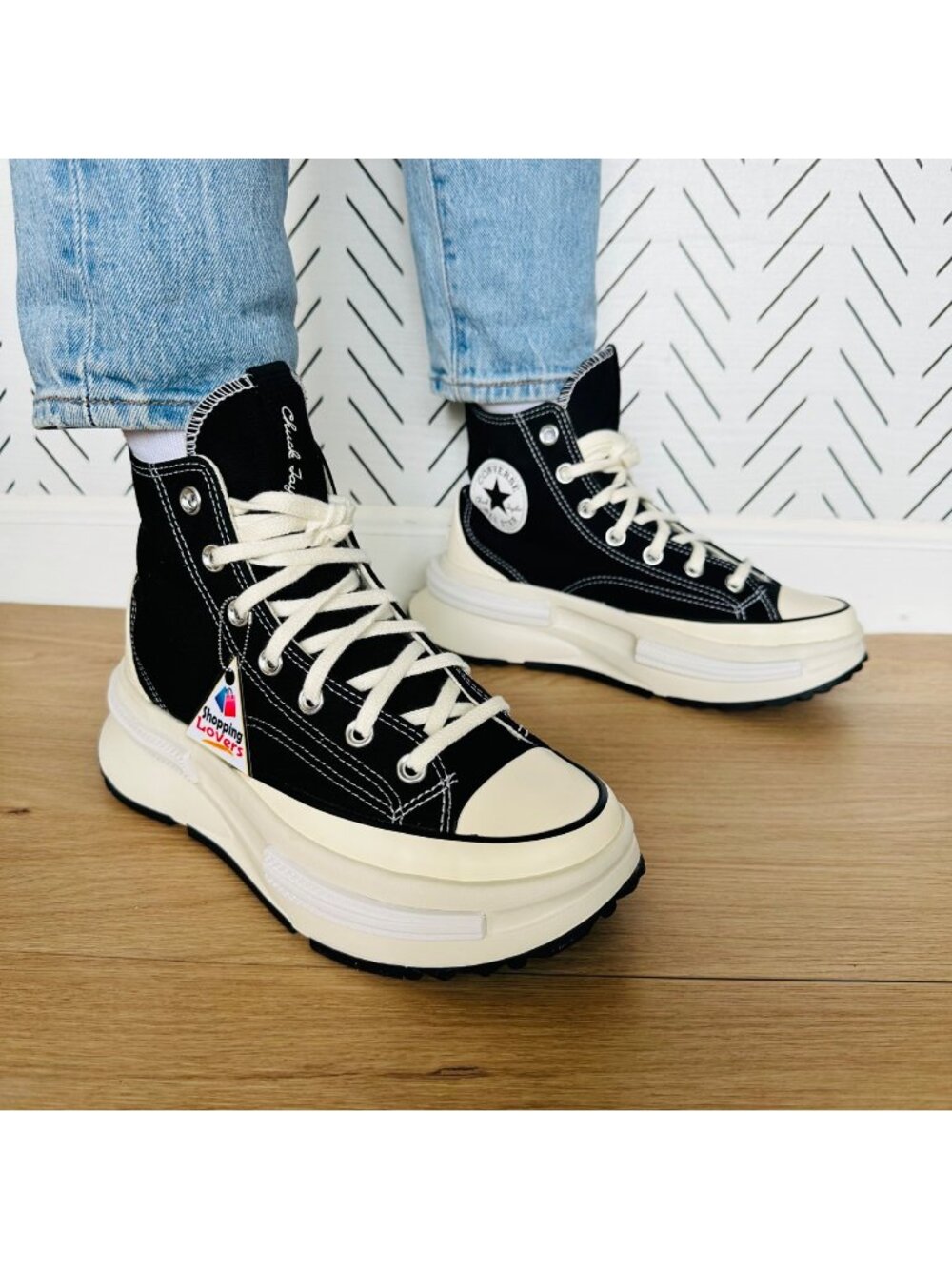 Rare Converse Run Star Legacy CX Hi Platform 7 Women Shoes Sneaker Black A00869C